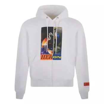 Толстовка split herons hoodie 'white orange multi' Heron Preston, белый