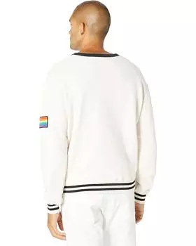 Толстовка Splits59 Pride Caster Organic French Terry Sweatshirt, цвет Vintage White/Black