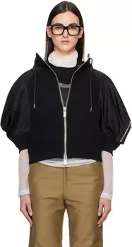 Толстовка Sponge Sweat x Nylon Twill sacai, черный