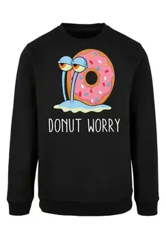 Толстовка SPONGEBOB SCHWAMMKOPF DONUT WORRY GARRY SCHNECKE F4NT4STIC, черный