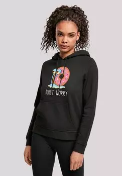 Толстовка SPONGEBOB SCHWAMMKOPF GARY DONUT WORRY - Hoodie F4NT4STIC, черный
