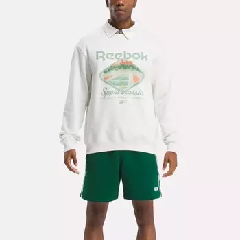 Толстовка Sport Classics с круглым вырезом Reebok, белый
