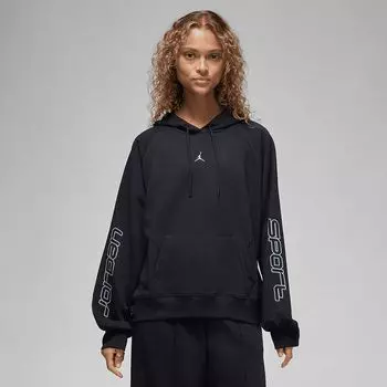 Толстовка SPORT FLEECE GRAPHIC HOODY WOMENS Jordan, цвет Schwarz/Stahl