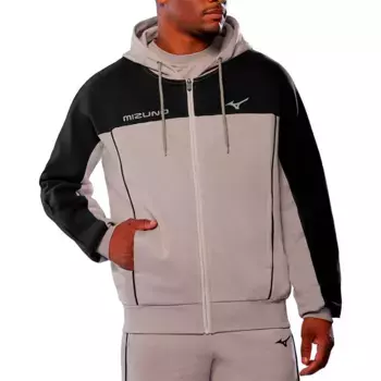 Толстовка спортивная Mizuno Athletics full zip, бежевый