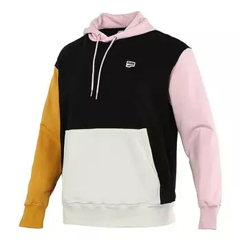Толстовка sports colorblock hooded casual pullover black Puma, черный