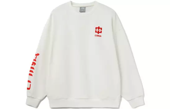 Толстовка Sports Life Collection унисекс белая Lining, белый
