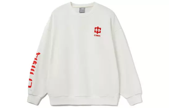 Толстовка Sports Life Collection унисекс белая Lining, белый