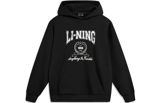 Толстовка Sports Life Collection унисекс, черная Lining, черный