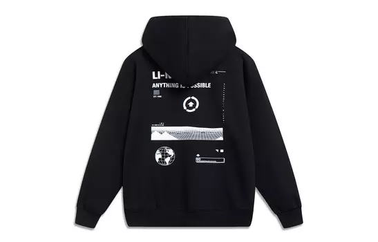 Толстовка Sports Life Collection унисекс, черная Lining, черный