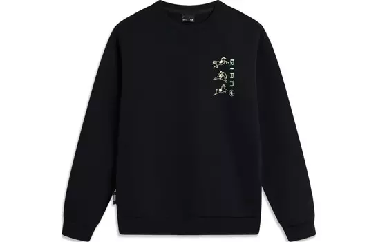 Толстовка Sports Life Collection унисекс, черная Lining, черный