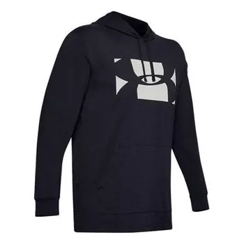 Толстовка sportstyle logo hoodie 'black' Under Armour, черный