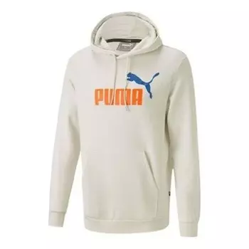 Толстовка sportswear logo hoodie 'white orange blue' Puma, белый