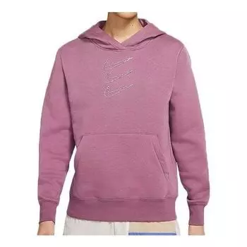 Толстовка sportswear rhinestone hoodie 'red' Nike, красный