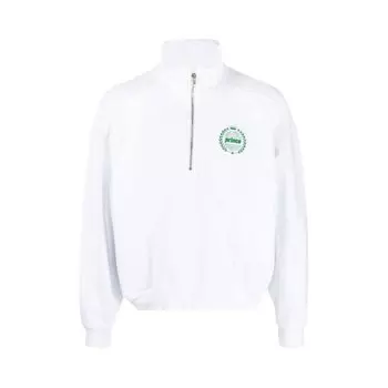 Толстовка Sporty &amp; Rich Prince Crest Quarter Zip 'White', белый