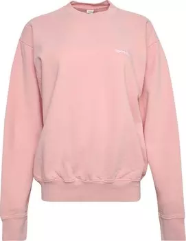 Толстовка Sporty & Rich Serif Embroidered Crewneck 'Rose', розовый