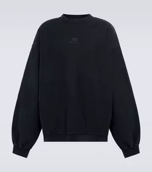Толстовка sporty b из хлопка Balenciaga, черный