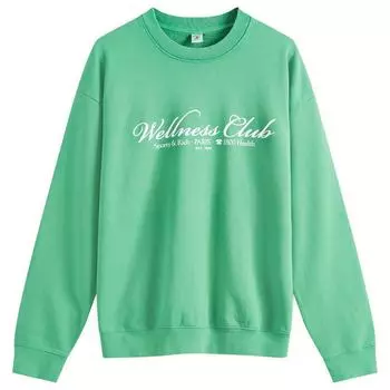 Толстовка Sporty & Rich 1800 Health Sweatshirt, цвет Verde & White