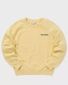 Толстовка Sporty & Rich Serif Logo Soft Crewneck, цвет almond
