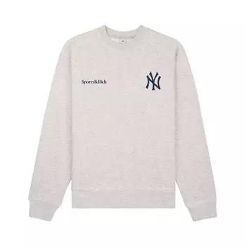 Толстовка Sporty & Rich Sporty & Rich Champions Crewneck Heather Grey/Sports Red/Navy, серый