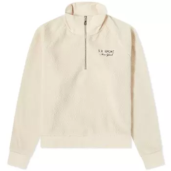 Толстовка Sporty & Rich SR Sport Sherpa Quarter Zip