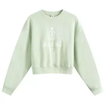 Толстовка Sporty & Rich Vendrome Cropped Crew Sweatshirt, цвет Sage