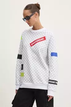 Толстовка Sprayground из хлопка, серый