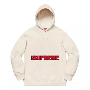 Толстовка ss19 blockbuster hooded sweatshirt natural Supreme, бежевый