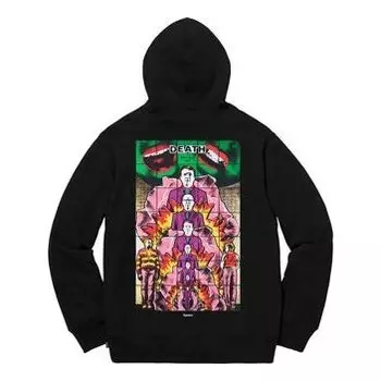 Толстовка ss19 gilbert & george/ death hooded sweatshirt black Supreme, черный