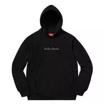 Толстовка ss19 le luxe hooded sweatshirt black Supreme, черный
