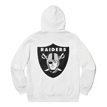 Толстовка ss19 x nfl raiders 47 hooded sweatshirt Supreme, белый