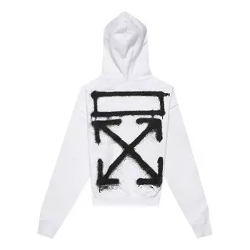 Толстовка ss20 white spray painting oversized Off-White, белый