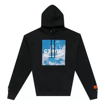 Толстовка ss21 herons halo hoodie 'black blue' Heron Preston, черный