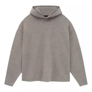 Толстовка ss24 knit hoodie 'heather grey' Fear Of God Essentials, серый
