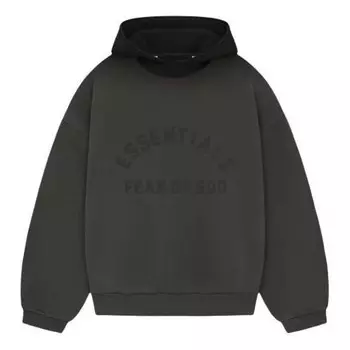 Толстовка ss24 nylon fleece hoodie 'ink jet black' Fear Of God Essentials, черный