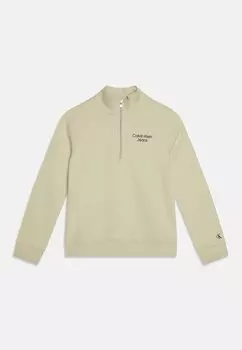 Толстовка STACK LOGO HALF ZIP Calvin Klein Jeans, цвет green haze