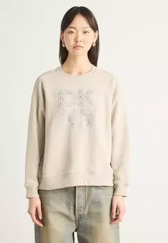 Толстовка STACKED NEW YORK LOGO CREW NECK DKNY, светло-серый