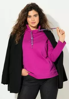 Толстовка STAND-UP COLLAR LONG SLEEVE Ulla Popken, розовый