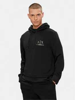 Толстовка стандартного кроя Armani Exchange, черный