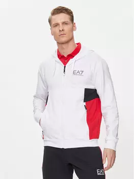 Толстовка стандартного кроя Ea7 Emporio Armani, белый