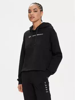 Толстовка стандартного кроя Ea7 Emporio Armani, черный