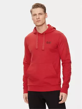 Толстовка стандартного кроя Ea7 Emporio Armani, красный