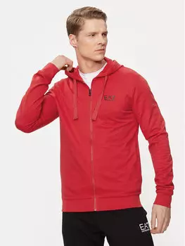 Толстовка стандартного кроя Ea7 Emporio Armani, красный