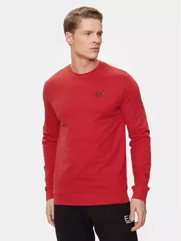 Толстовка стандартного кроя Ea7 Emporio Armani, красный