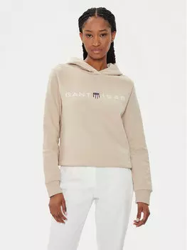 Толстовка стандартного кроя Gant, бежевый