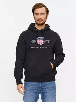 Толстовка стандартного кроя Gant, черный