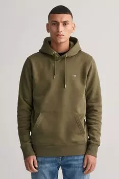 Толстовка стандартного кроя Gant Shield с логотипом GANT, зеленый