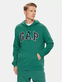 Толстовка стандартного кроя Gap, зеленый