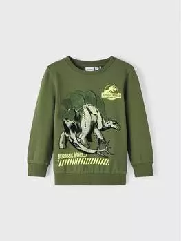 Толстовка стандартного кроя Name It, зеленый