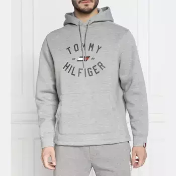Толстовка стандартного кроя с графическим рисунком университетского кроя Tommy Hilfiger, серый