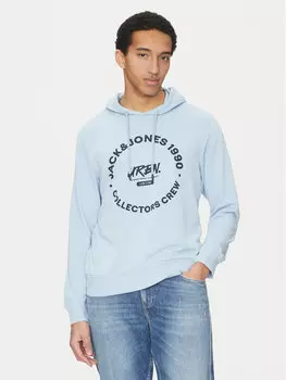 Толстовка стандартного кроя Simon 12269353 Jack&Jones, голубой